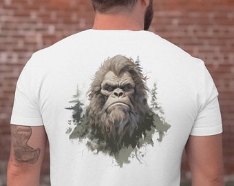 Bigfoot Shirt, Sasquatch Shirt, Yeti Shirt, Camping T-Shirt, Hiking Shirt, Bigfoot, Bigfoot Is Real, Bigfoot Gift, Nature Tee, Printed Back