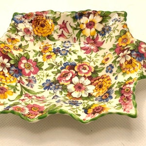 James Kent Mille Fleurs Sweet Meat Dish 1930
