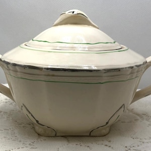 Vintage Alfred Meakin Lidded Sugar Bowl 1945