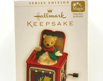 Hallmark Keepsake Ornament Pop! Goes the Teddy Bear #4 QX2493