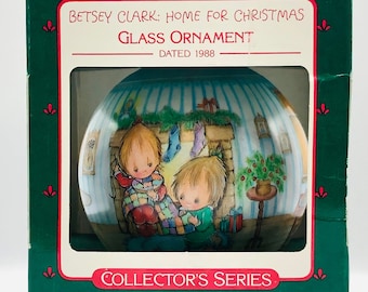 Décoration de Noël souvenir Hallmark Betsey Clark #3 Home For Christmas Series 1988 QX2714