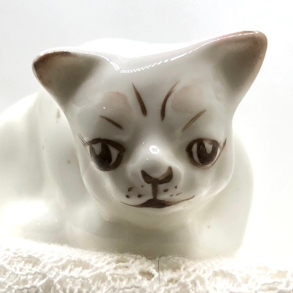 Vintage Coalport Cat Figurine