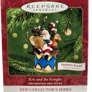 Hallmark Keepsake Ornament Kris and the Kringle #1 Musical Sound QX8112