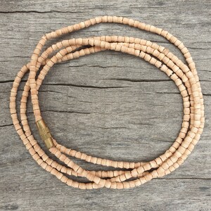 2mm contas pequenas tulsi tulasi, pescoço de manjericão sagrado/kanthi mala colar redondo duplo para devoto hare krishna
