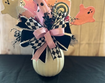 Pink Halloween Centerpiece