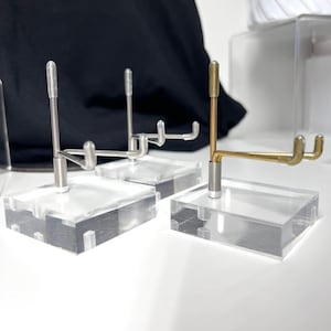 Acrylic Crystal Display Stand (crystal stand, crystal display, crystal sphere stand, crystal slab stand, acrylic slab stand, mineral stand)