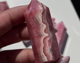Polished Rhodochrosite Tower #2