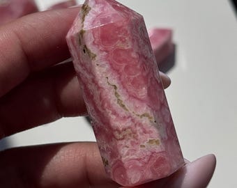 Polished Rhodochrosite Tower, High Quality Crystal #5