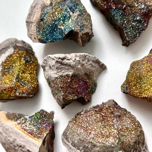 Russian Rainbow Pyrite Specimen, Iridescent Pyrite
