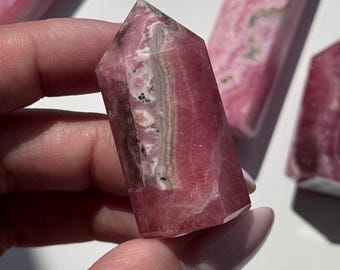 Polished Rhodochrosite Tower #9, High Quality Crystal