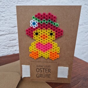 Osterkarte/ Klappkarte Entchen, 3D mit passendem Umschlag