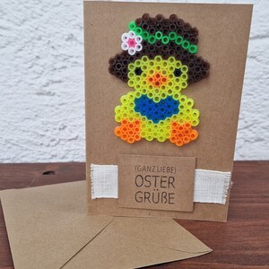Osterkarte/ Klappkarte Entchen, 3D mit passendem Umschlag