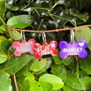 Personalised Resin Dog Tag / Resin Dog Tag / Handmade and personalised Dog Tag / Pet accessories