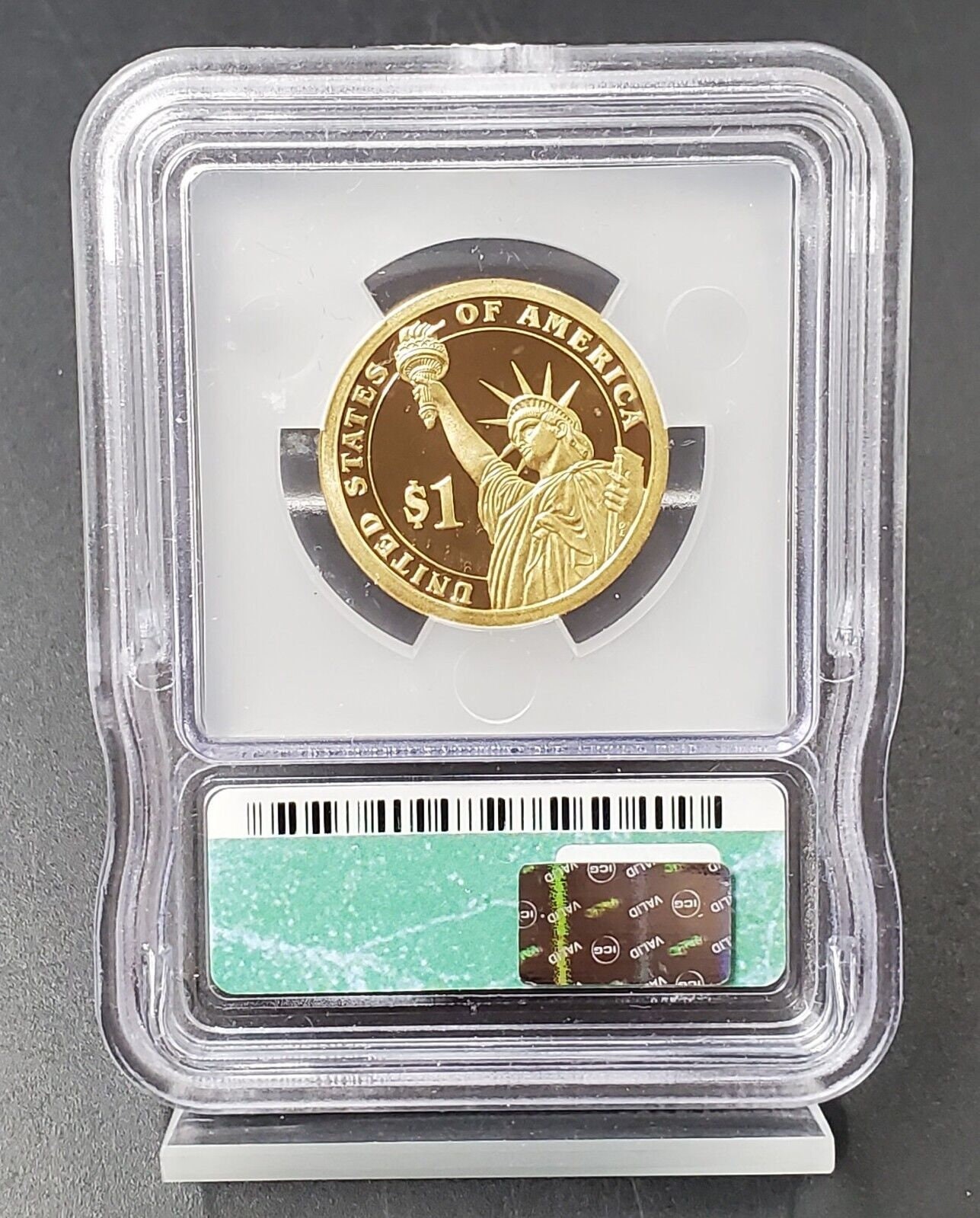 2008 S John Quincy Adams Presidential Dollar Coin ICG PF70