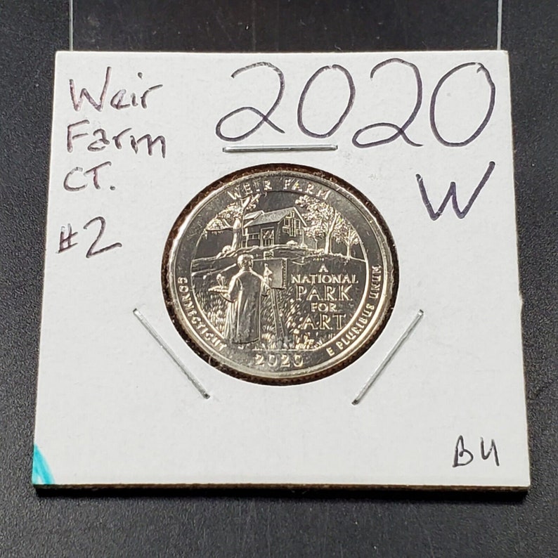 2020 W Quarter Weir Farm National Park Quarter GEM BU UNC Etsy