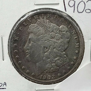 1902 P 1 Morgan Silver Eagle Dollar Coin Choice VF Very Fine Philadelphia