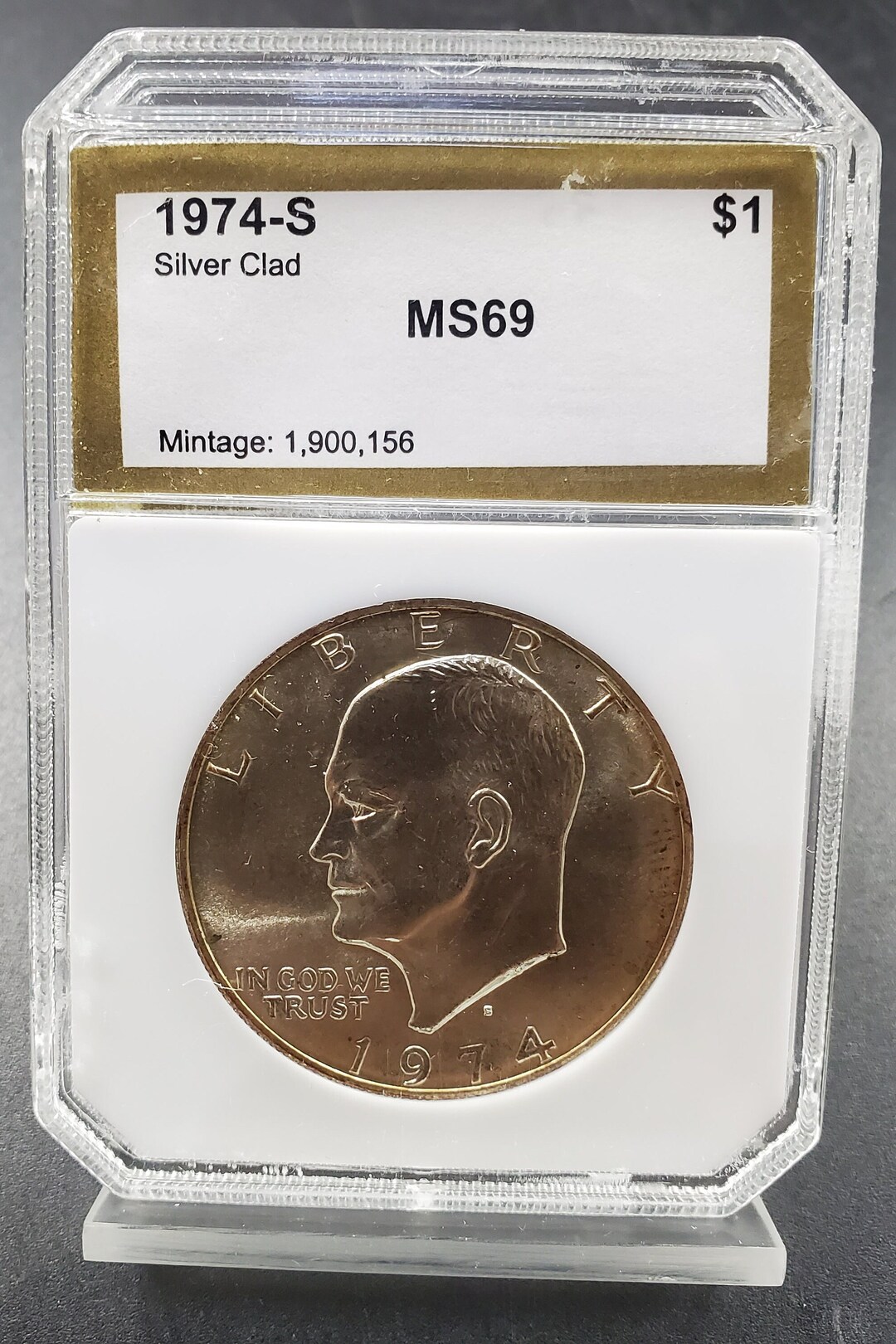 PCGS MS66 1974-S アイゼンハワー銀貨 $1 1974 S $ 1シルバーIkeアイゼンハワードルPCGSMS66 1974 S $1