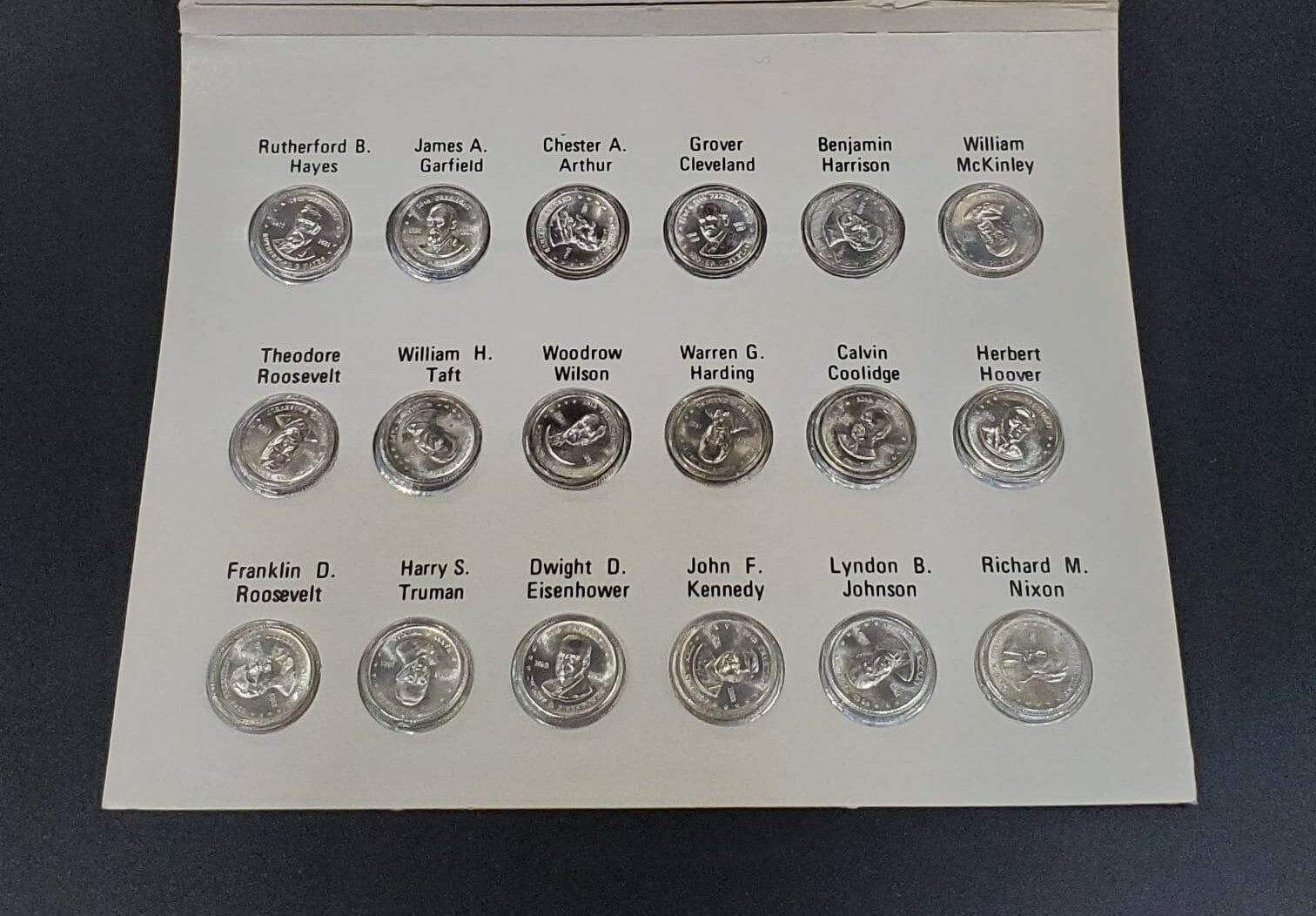 The Franklin Mint Presidential 36 Minicoin Set Sterling Etsy