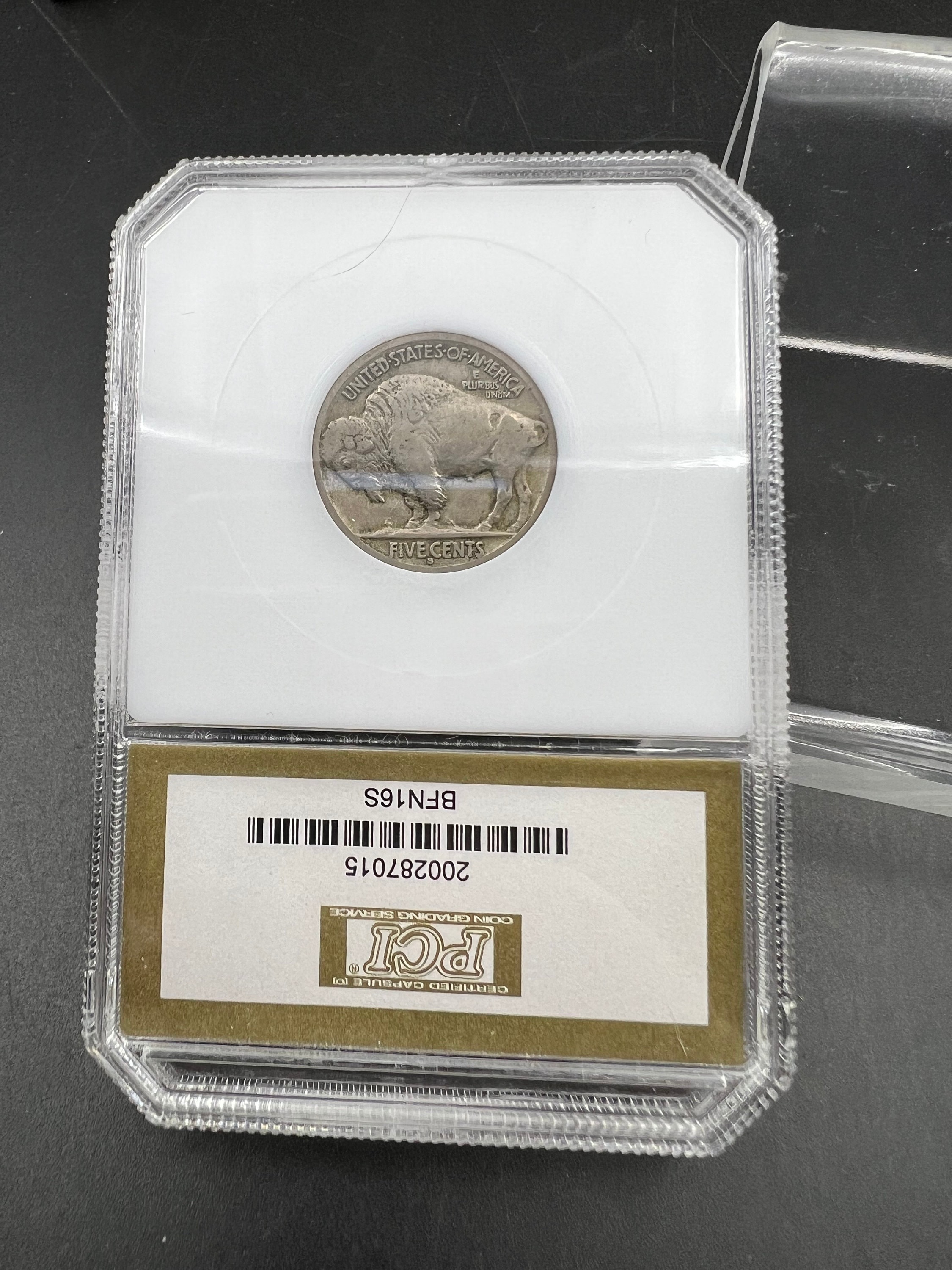 1916 S 5c Buffalo Nickel Coin PCI Certified VF35 Choice Very Fine VF - Etsy