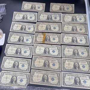 Lot of 20 1957 One Dollar Bill Silver Certificate Notes Choice CULL - Etsy