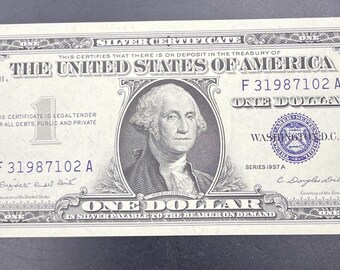 1935 $1 Silver Certificate Full Set – 9 Notes A-H & Plain, Fine Condition, Hard To Find