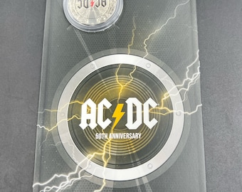 2023 Australia Ac Dc 50c Royal Australian Mint 50th anniversary commemorative OGP