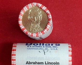 2010 P Abraham Lincoln Presidential Dollar Roll of 25 Coins Uncirculated Unopened