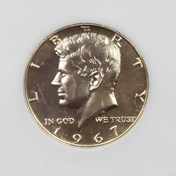 1967 SMS Kennedy Half Dollar Silver Clad Coin PCI MS67 Deep Cameo