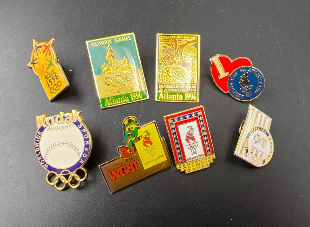 Lot of 8 1996 Atlanta Centennial Olympic Pins Wholesale Lot B - Etsy