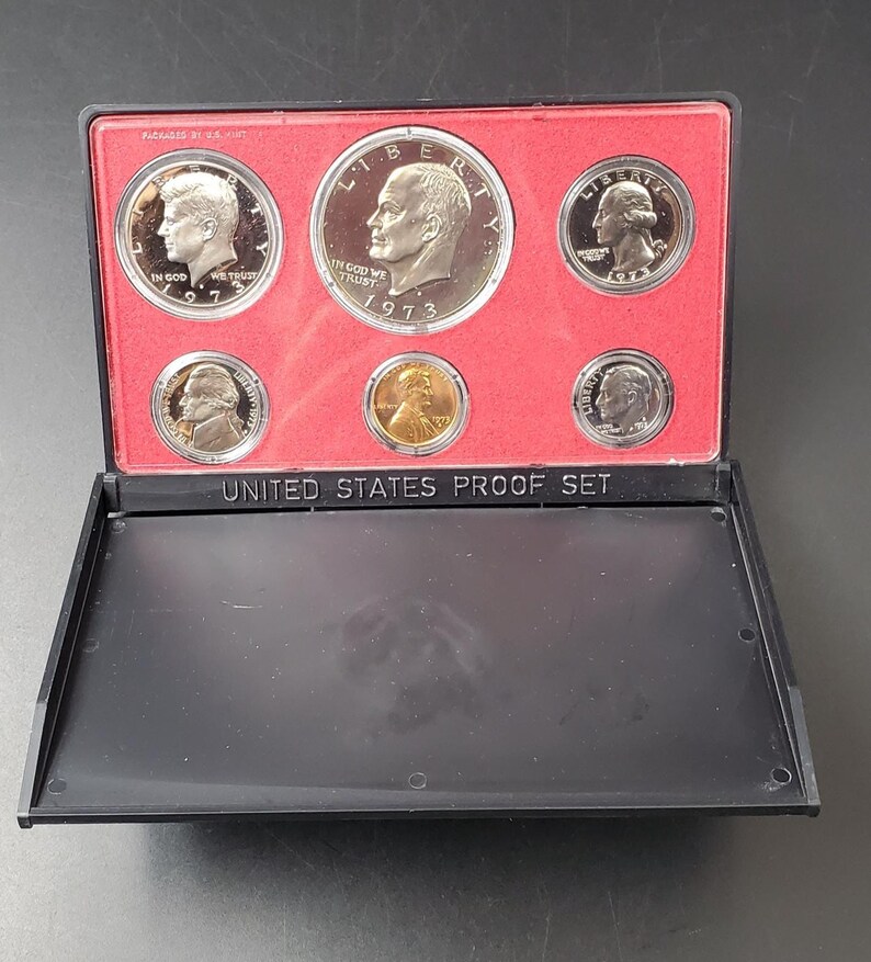 1973 S US Proof Clad Coin Set OGP @robinsonscointown - Etsy