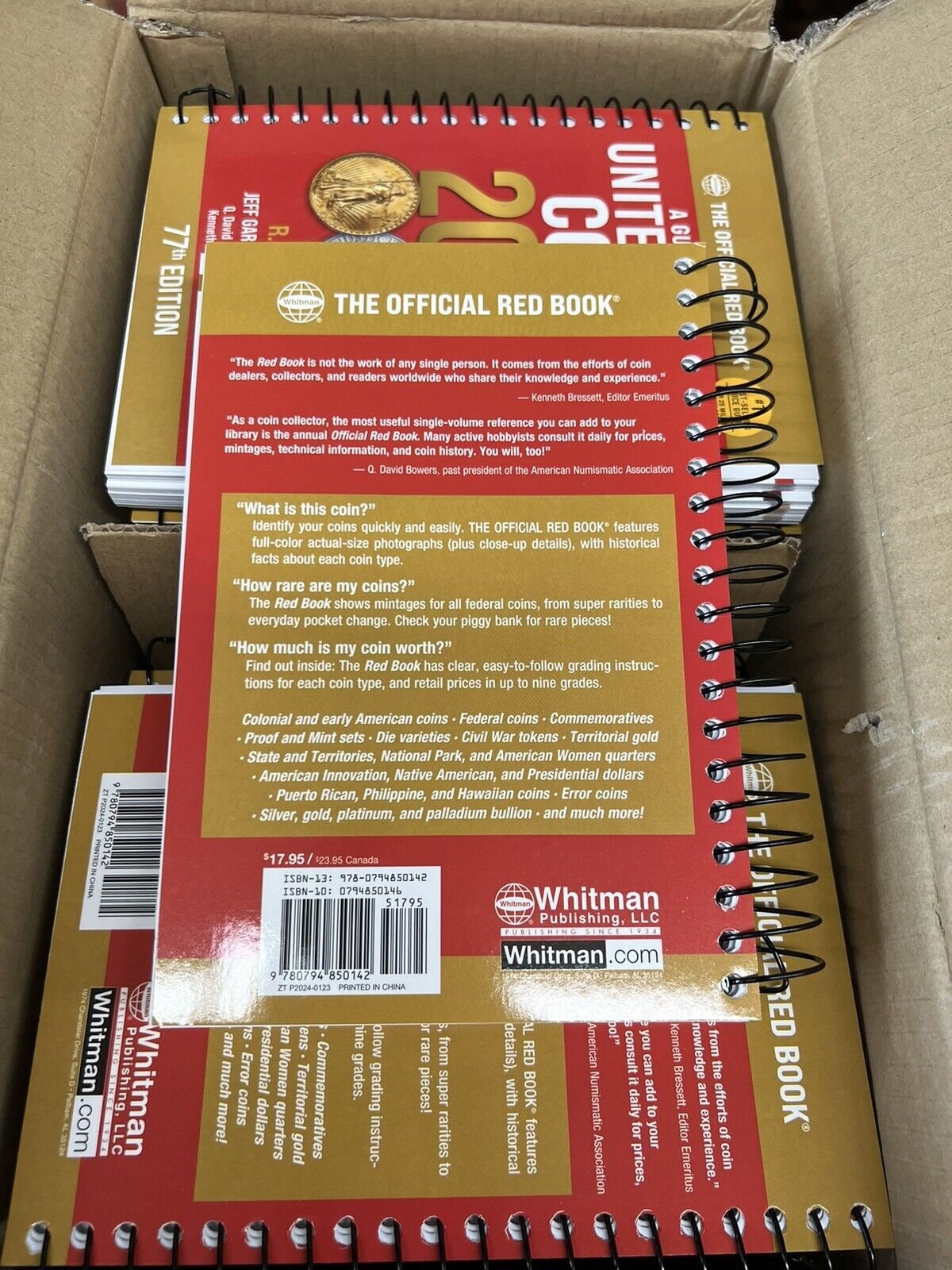 New 2024 Official Red Book Guide of US Coins Price List Catalog Spiral