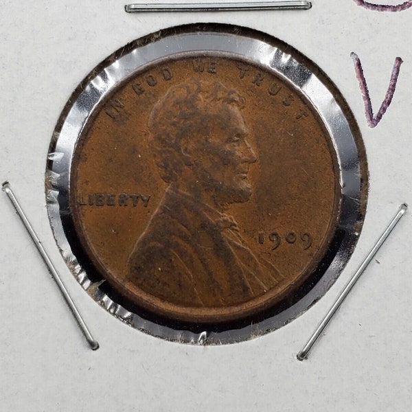 1909 P VDB Lincoln Wheat Cent Penny Coin