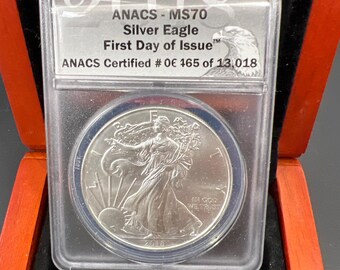 2001 Colorized American Eagle Silver Dollar - US Navy Tribute 1oz