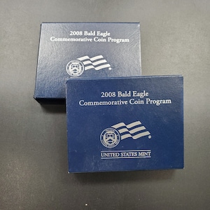 2008 P American Bald Eagle BU Commemorative Box & COA 90% Silver Dollar Coin