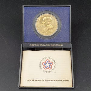 American Revolution Bicentennial 1974 MEDAL COIN John Adams OGP