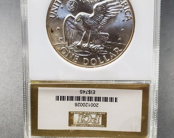 1974 S Ike Eisenhower 40% Silver Dollar Coin PCI MS69 - Etsy