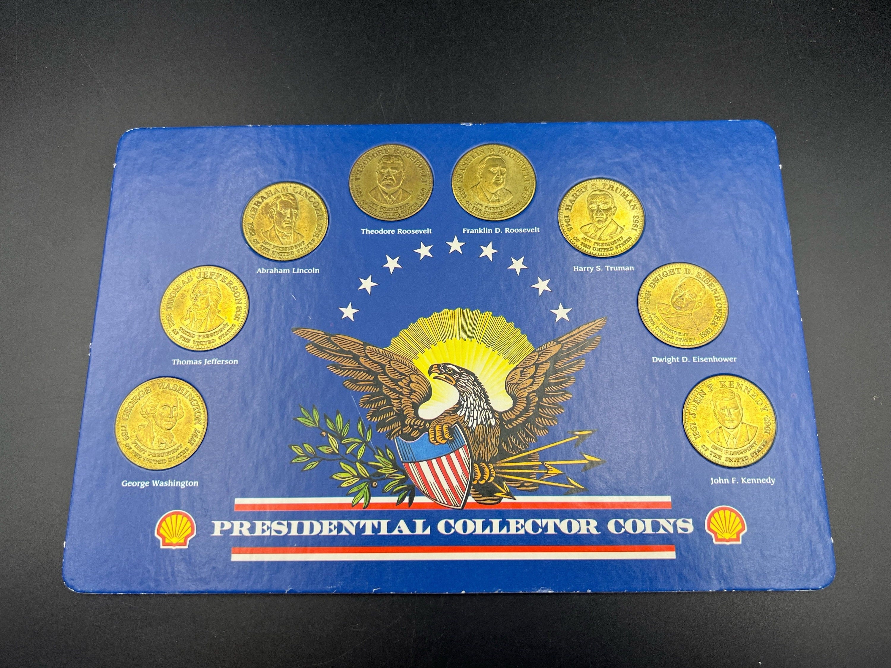 1992 Shell Presidential Collector Medals Set 8 Bronze Coin - Etsy