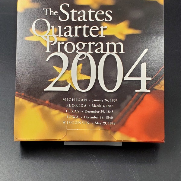 2004 P & D The State Quarter 5 States Set Quarter Program