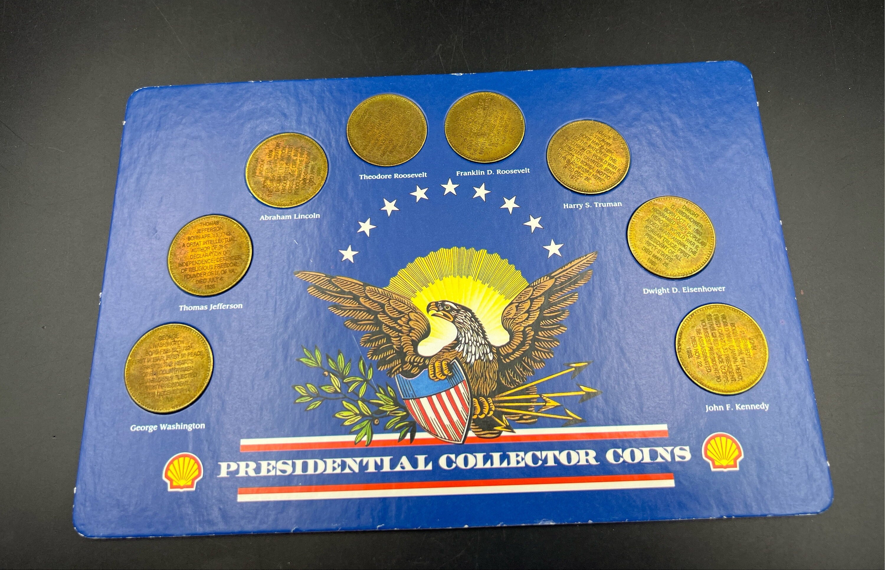 1992 Shell Presidential Collector Medals Set 8 Bronze Coin - Etsy