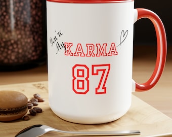 Swiftie Karma Mug-Taylor Swift Mug-15oz Mug- Swiftie Mug-Swiftea Mug-Gift for girlfriend-Valentines gift-The Tortured Poets Department, TTPD