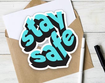 Travel Stickers, Stay Safe, Travel Time, Best for your Suitcase, Sticker, Kiss-Cut Stickers, Perfect Gift, Sticker for You, Gift
