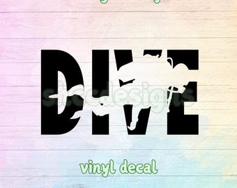 Scuba Dive Vinyl Decal: Dive Tank, Tumbler, NITROX