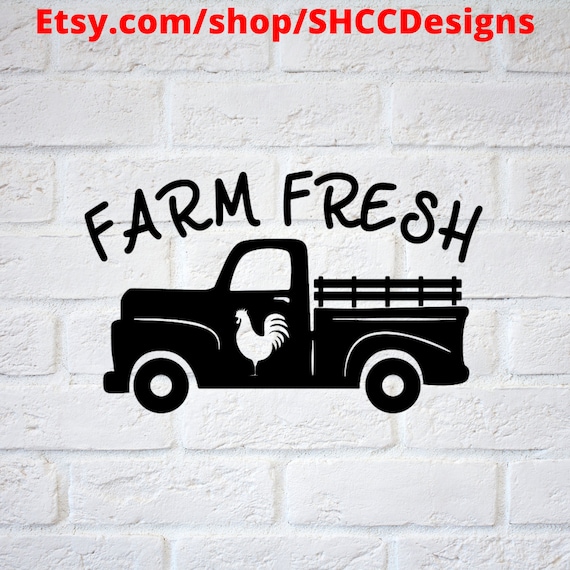 Farm Fresh Truck Vinyl Decal / Truck Decal / Farm Life Decal / - Etsy