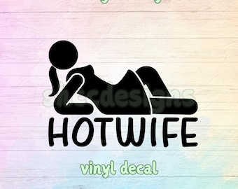 Hotwife Vinyl Decal: Glossy Car Sticker