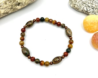 Red Creek Jasper & Agate Bracelet
