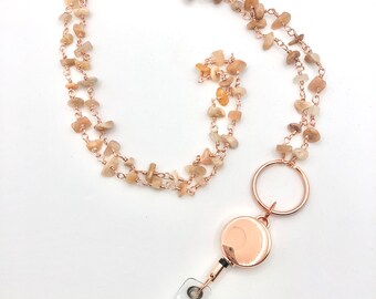 Rose Gold Lanyard
