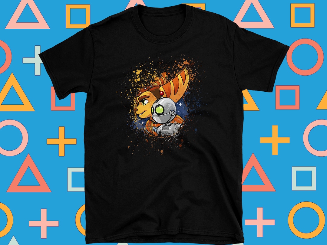 Ratchet and Clank Shirt Playstation T Shirt Gaming Top PS5 Shirt