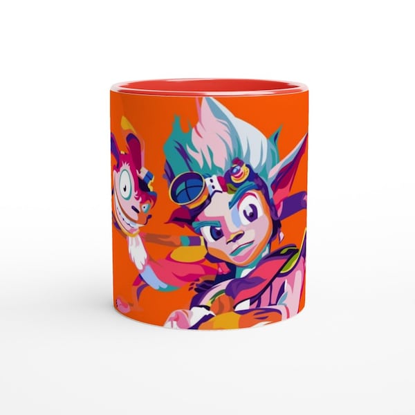 Jak & Daxter PlayStation mug 11oz Ceramic Mug gaming gift PlayStation gift Jak and Daxter fan PS5 mug ratchet and clank Sly Cooper