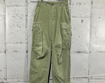 Vintage Original 70s OG-507 Fatigue Baker Army Pants Green
