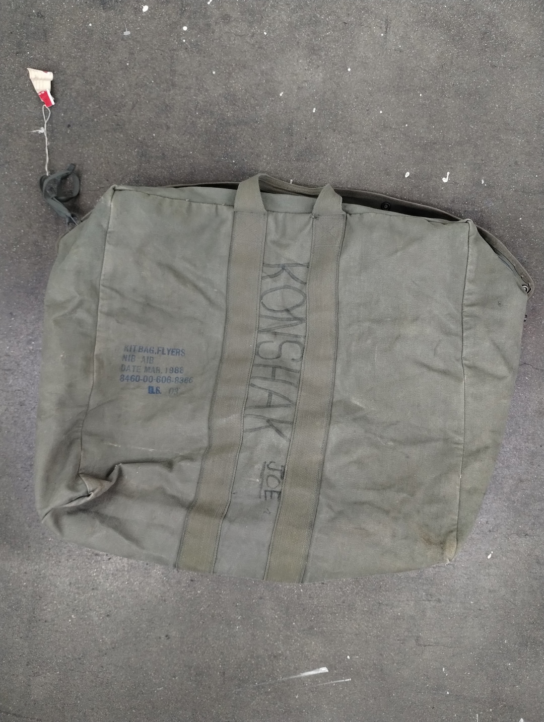 Us army kit bag June 88年製 Kit bag, US ARMY